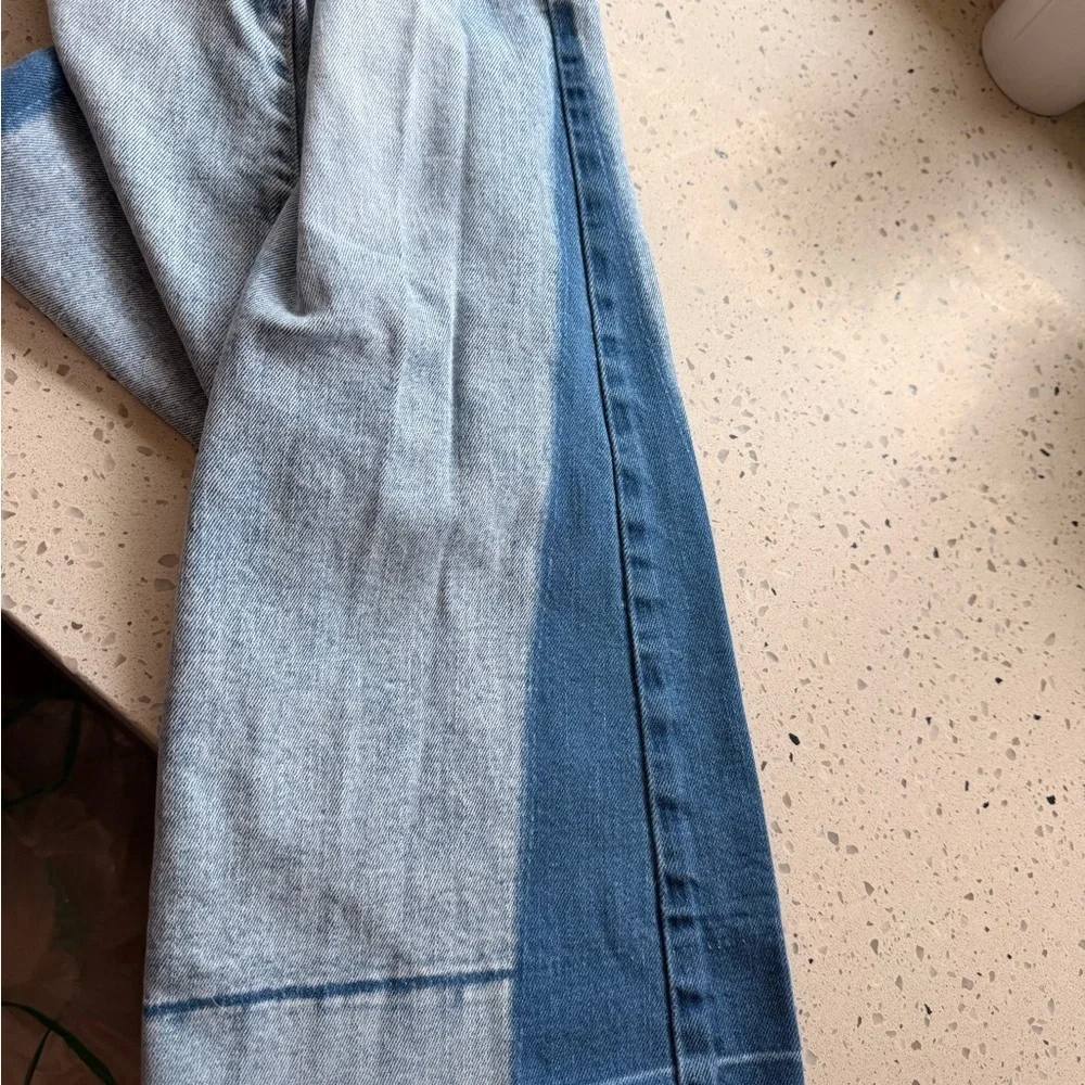 GAP Light Blue two-tone girl’s high rise Flare Jeans 12